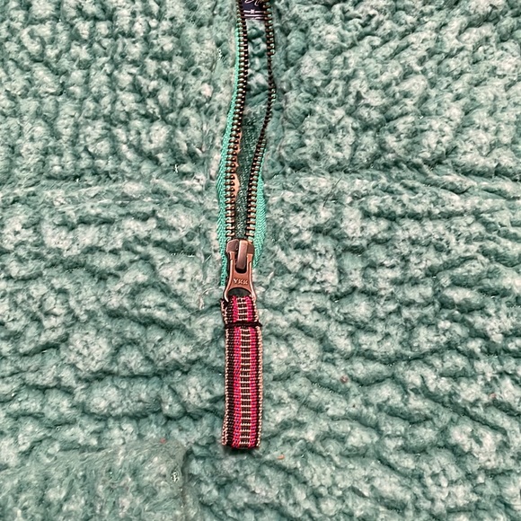 Live Oak Brand Sherpa Women’s Medium Teal Green Pullover quarter zip jacket. - Picture 2 of 8